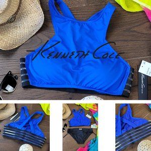 NWT Kenneth Cole Swim Top Blue
